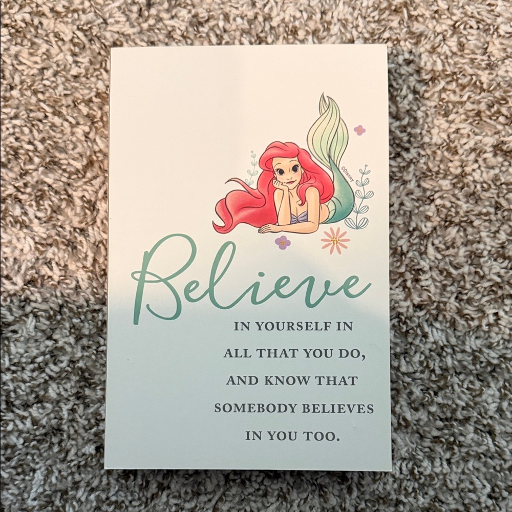 Disney Ariel 'Believe' Wall Art - Red, Teal, Green
